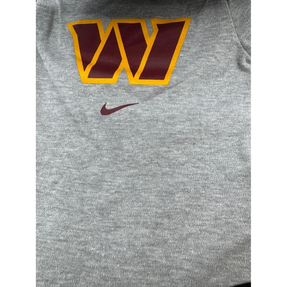 Nike Kids 3/6M Grey/Black Bodysuit NFL Washington Commanders Creeper Set 2 Pack